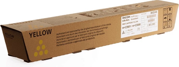 Toner, Ricoh, MP C3300 842044 (841429/841433), rendiment 15000 faqe, standard, e verdhë
