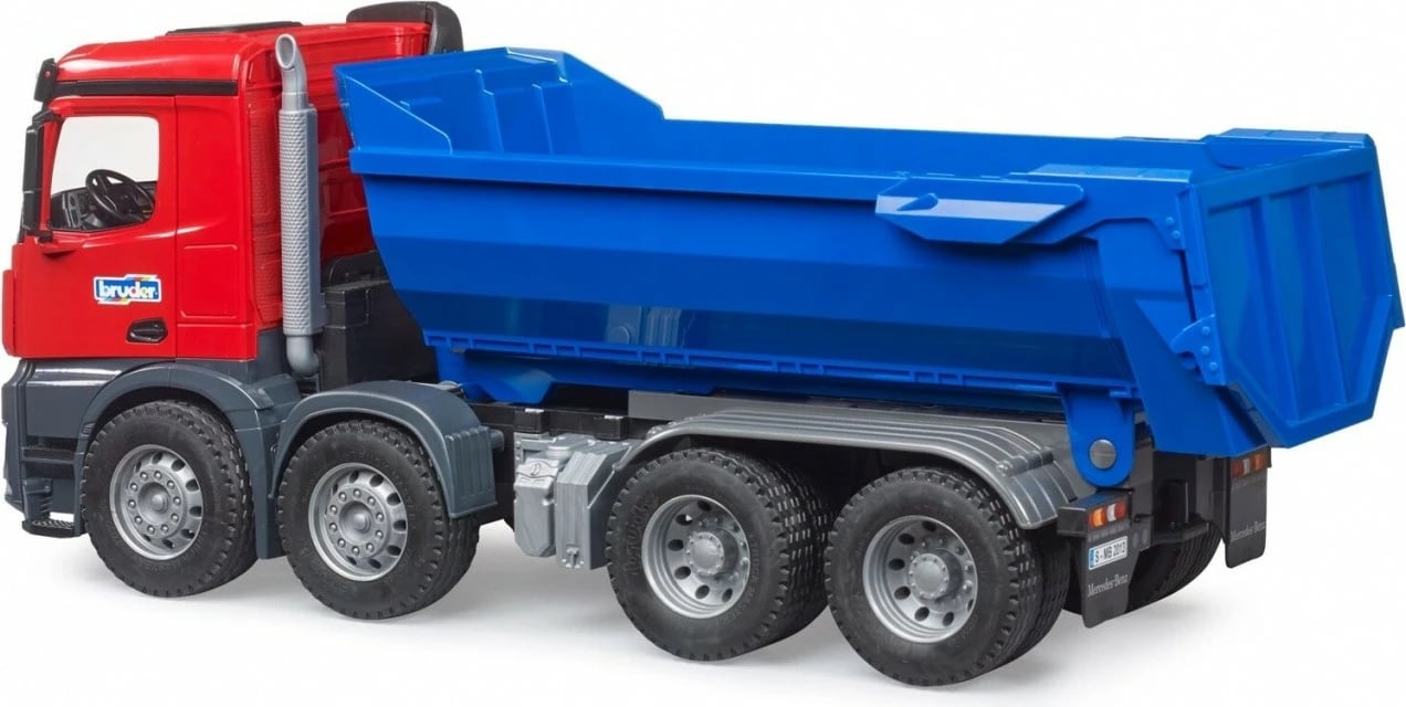 Kamion tipp Mercedes Benz Arocs Bruder BR-03621, 1:16, i kuq/blu