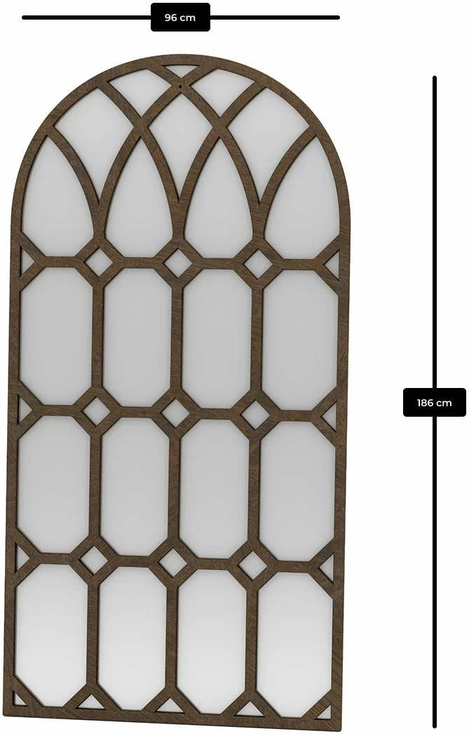 Pasqyrë Cheval, ngjyrë kafe, Skye Decor, 90x180cm