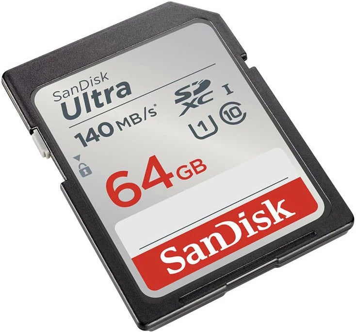 Kartë memorie SDXC SanDisk Ultra 64GB 140MB/s UHS-I U1 Class 10 (SDSDUNB-064G-GN6IN)