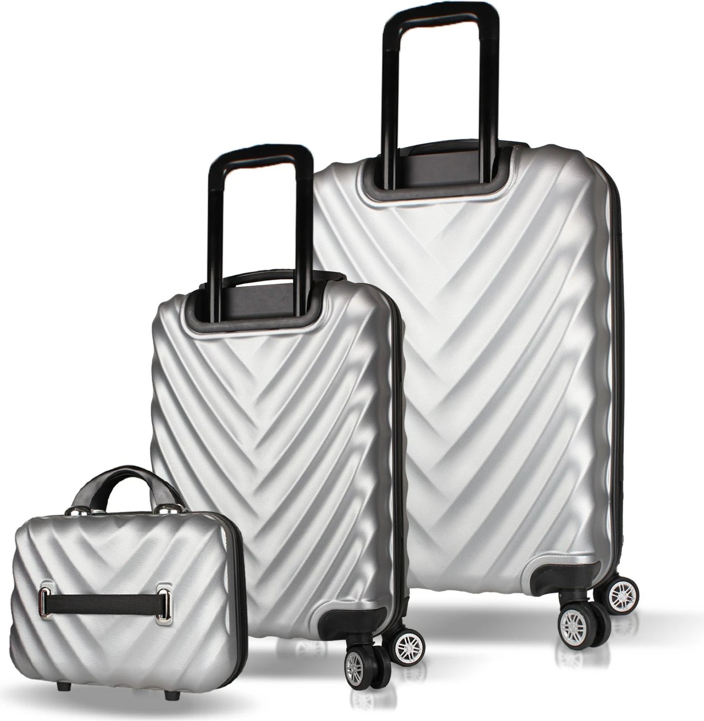 Set valixhesh (3 copë), Zoozie Bags, 7514, ngjyrë gri