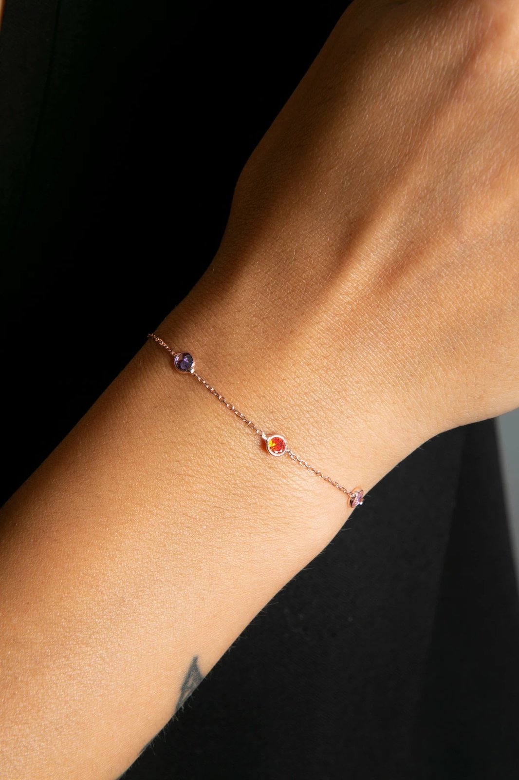 Byzylyk argjendi, ngjyrë ari rozë, Elika Silver, TFNY65003