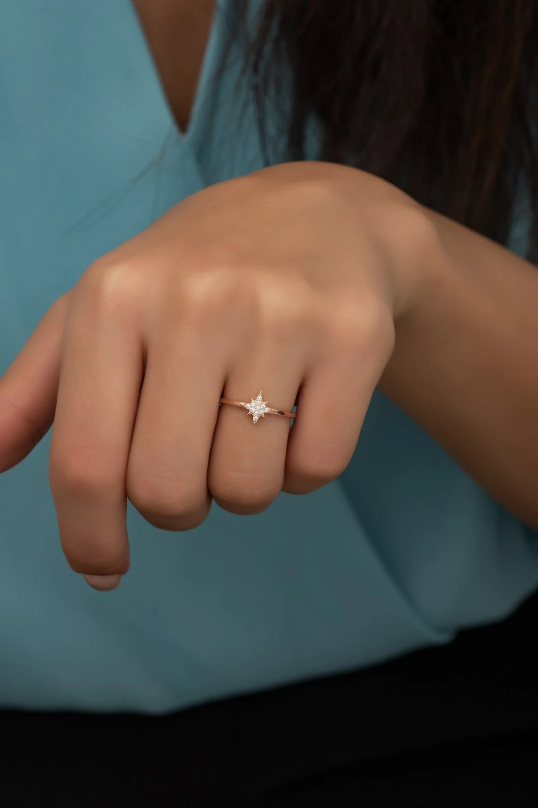 Unazë argjendi, ngjyrë rozë ari, Jumeon, NRZ99705