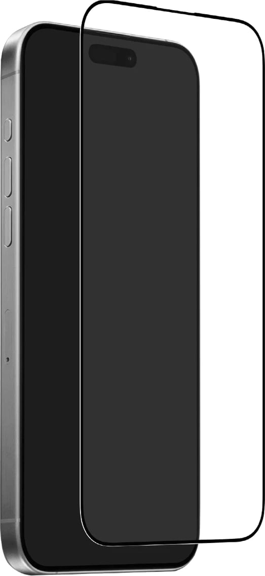 Xham i temperuar Puro Frame për iPhone 17 Air me aplikator, kornizë e zezë