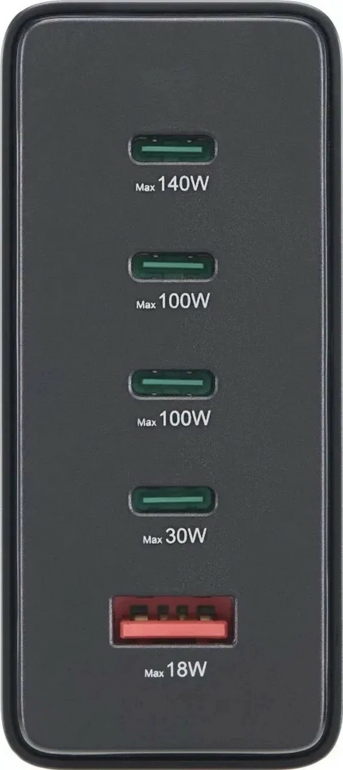 Stacion karikimi Hama, 240W, 4x USB-C, 1x USB-A, e zezë