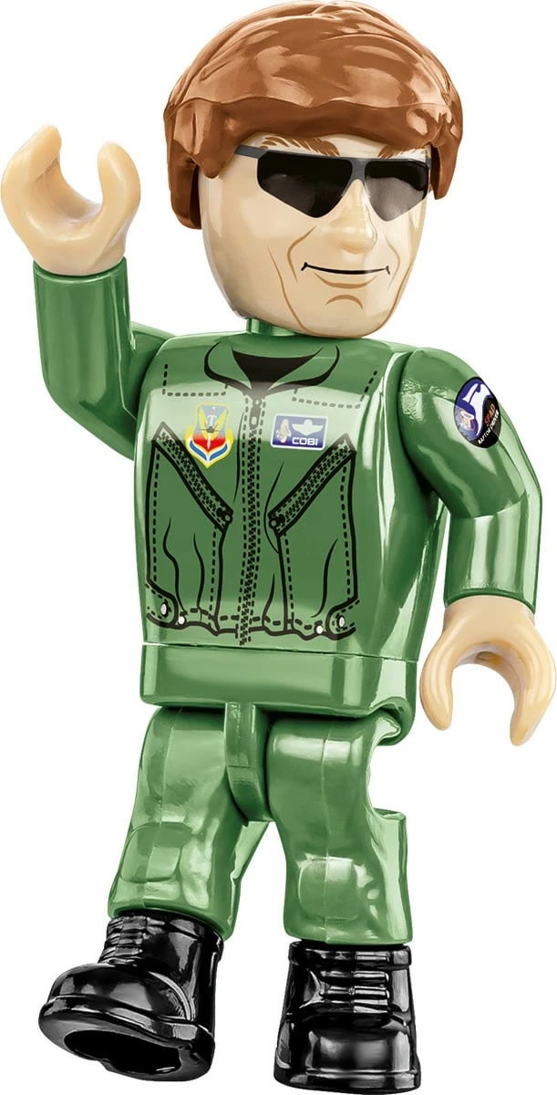 Set lodrash ndërtimi Cobi Klocki Armed Forces Lockheed F-22 Raptor, 695 pjesë, gri/zezë