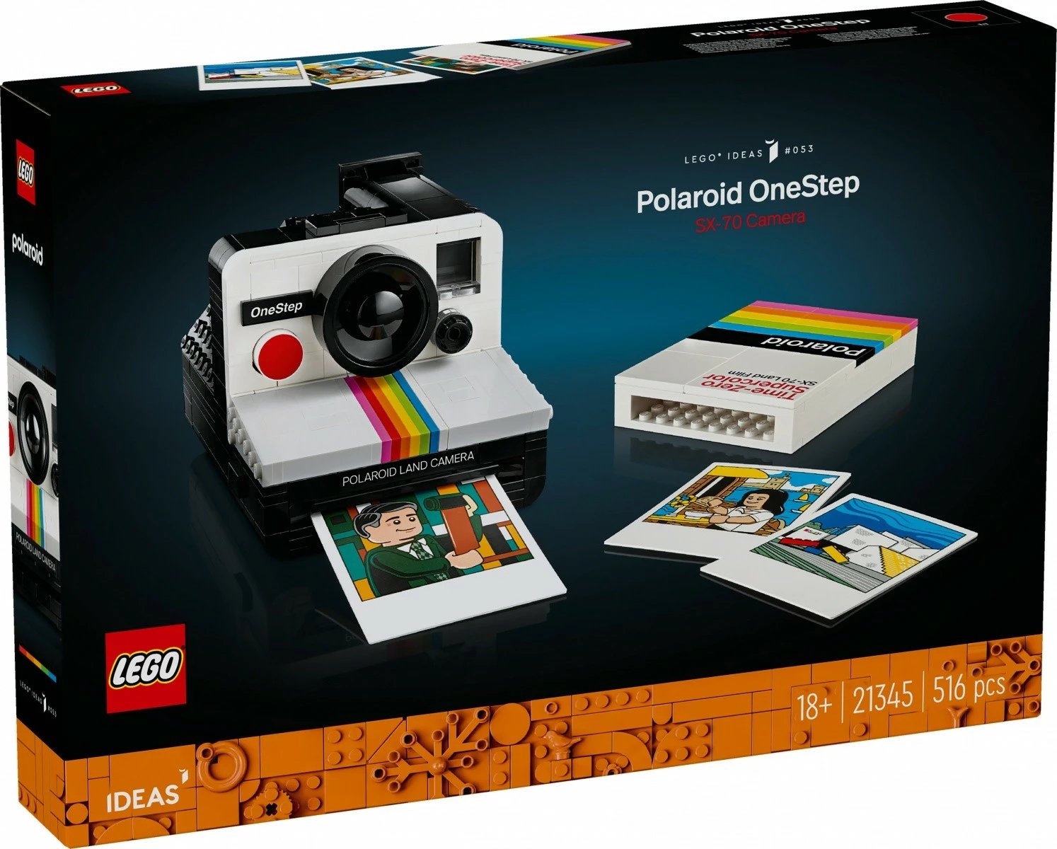 Set ndërtimi LEGO Ideas 21345 Polaroid OneStep SX-70, 516 pjesë