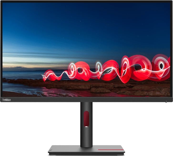 Monitor Lenovo 63A4MAT1EU, korniza të holla, ekran i sheshtë, e zezë