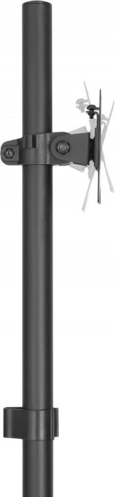 Stacion pune mobil Digitus DA-90374 me mbajtës monitori, tastiere/mausi dhe PC, rregullim lartësie, i zi