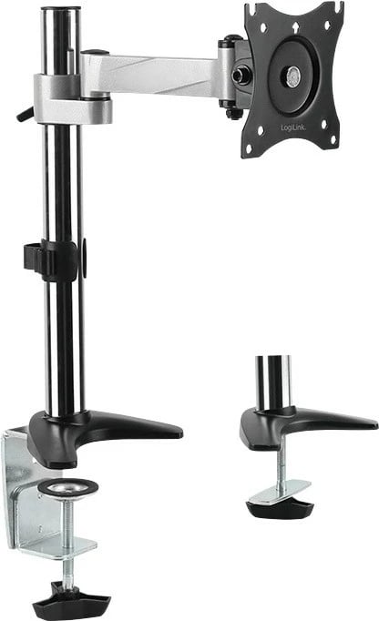 Mbajtëse monitori LogiLink BP0075, alumini, 13-27 inç, argjendtë