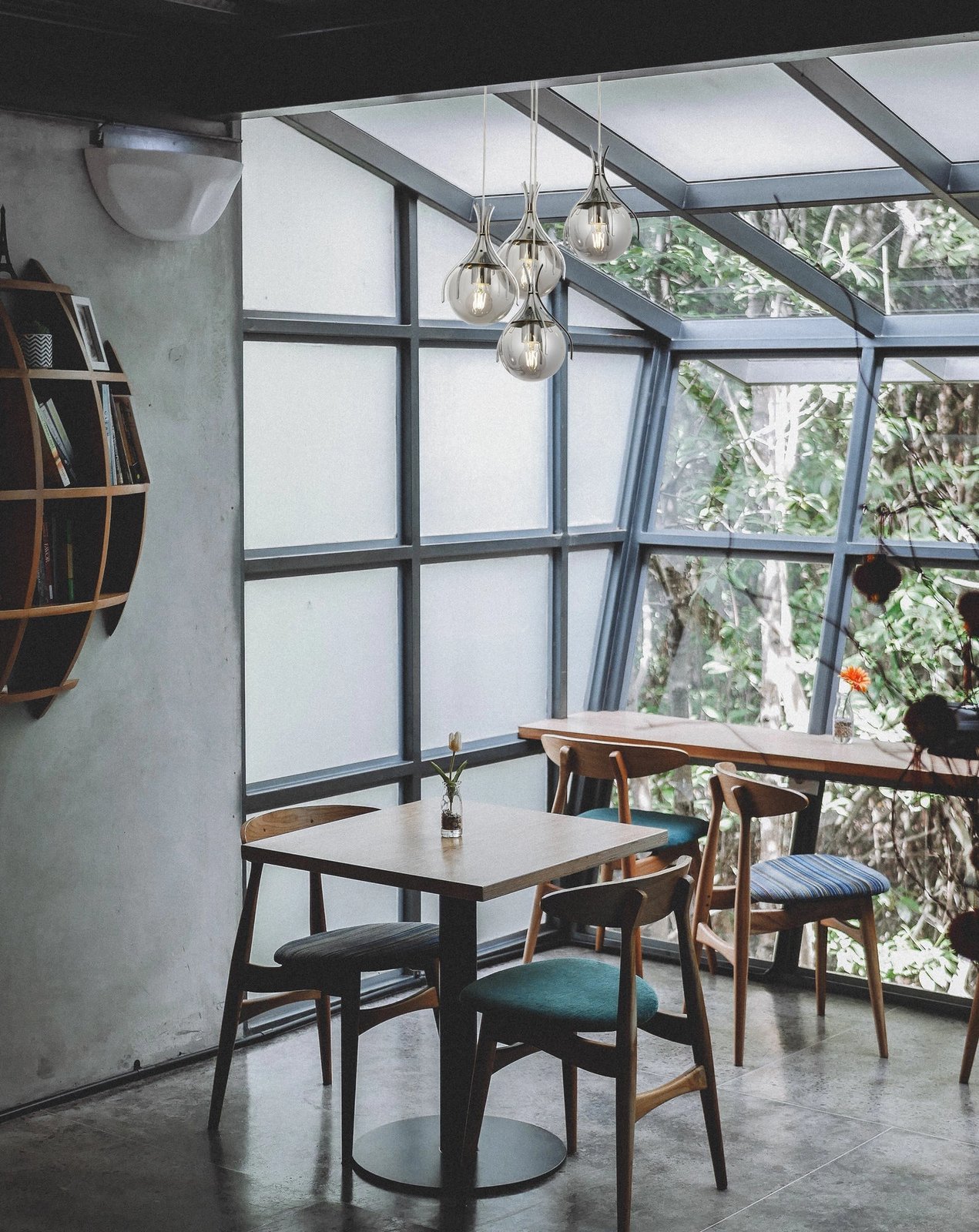 Llambë tavani moderne Opviq, krom, AV-1766-4KT