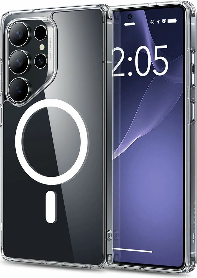 Mbështjellës ESR Classic Hybrid HaloLock për Samsung Galaxy S25 Ultra, Transparent