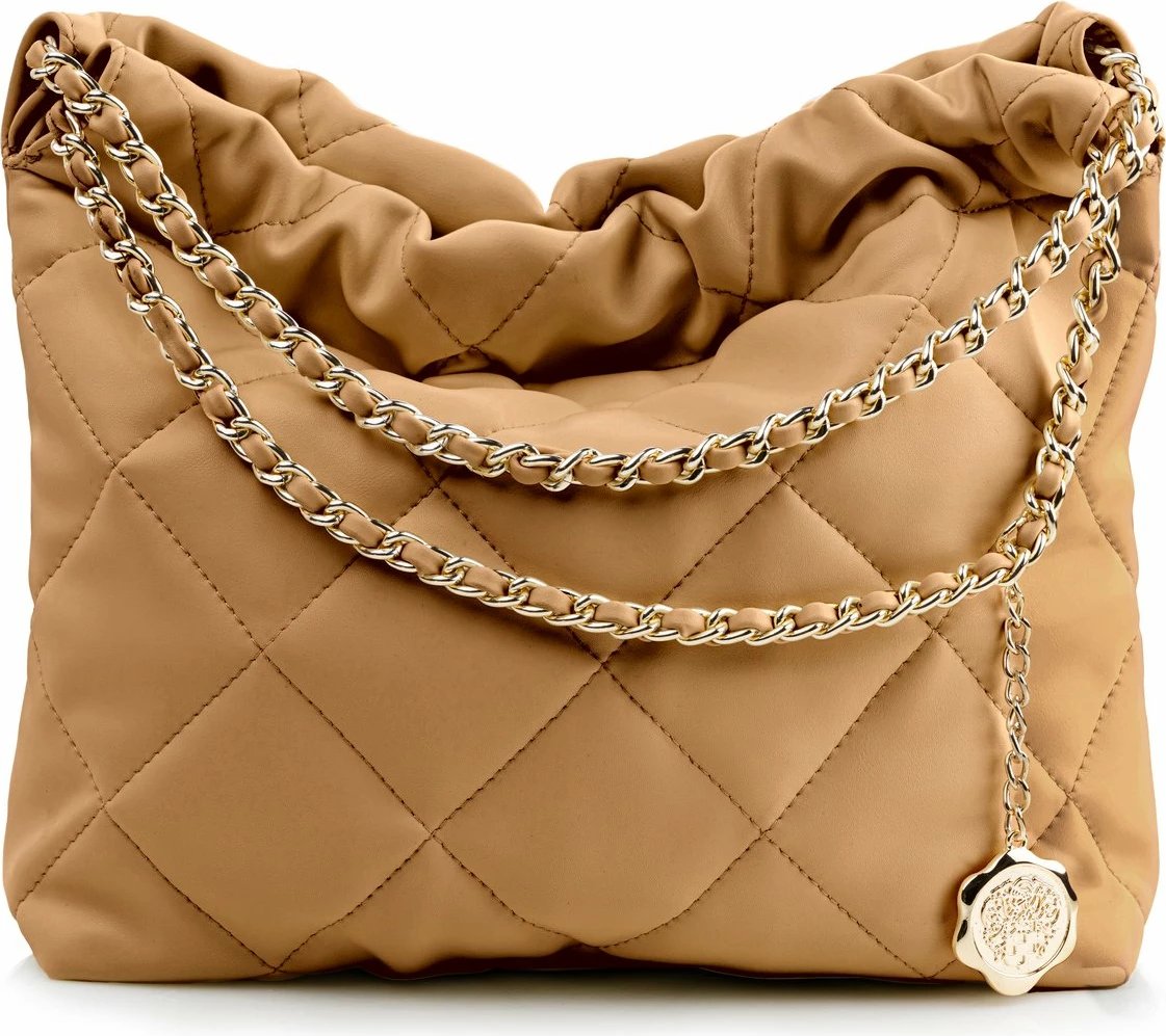 Çantë shpine për supe, ngjyrë camel, Vince Camuto, Milan