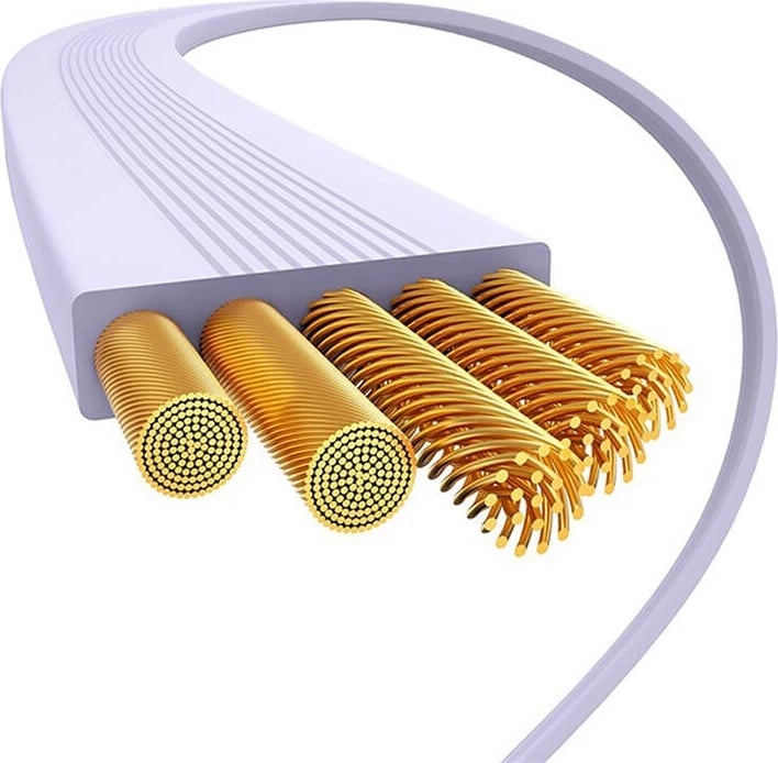 Kabllo USB-C në USB-C Baseus Free2Draw, 1m, 100W, vjollcë Kabllo USB-C në USB-C Baseus Free2Draw, 1m, 100W, vjollcë