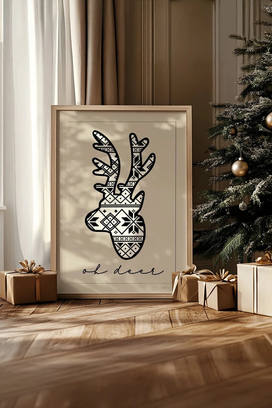 Pikturë dekorative me kornizë Wallity, Nwyearsngmdl37, shumëngjyrëshe