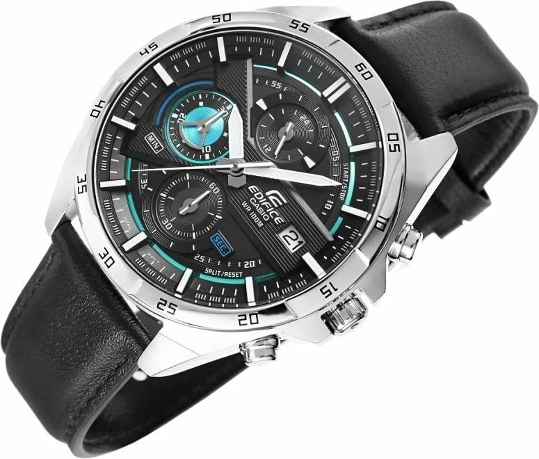 Orë dore për meshkuj CASIO, e zezë