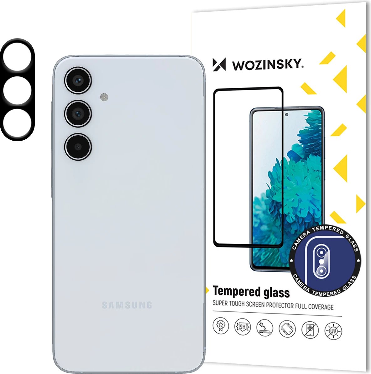 Xham i temperuar për kamerë Wozinsky Full Camera Glass për Samsung Galaxy A35, 0.2 mm, 9H