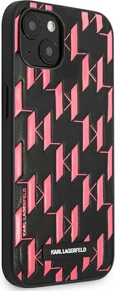 Mbështjellës Karl Lagerfeld KLHCP13SMNMP1P për iPhone 13 mini, hardcase, rozë