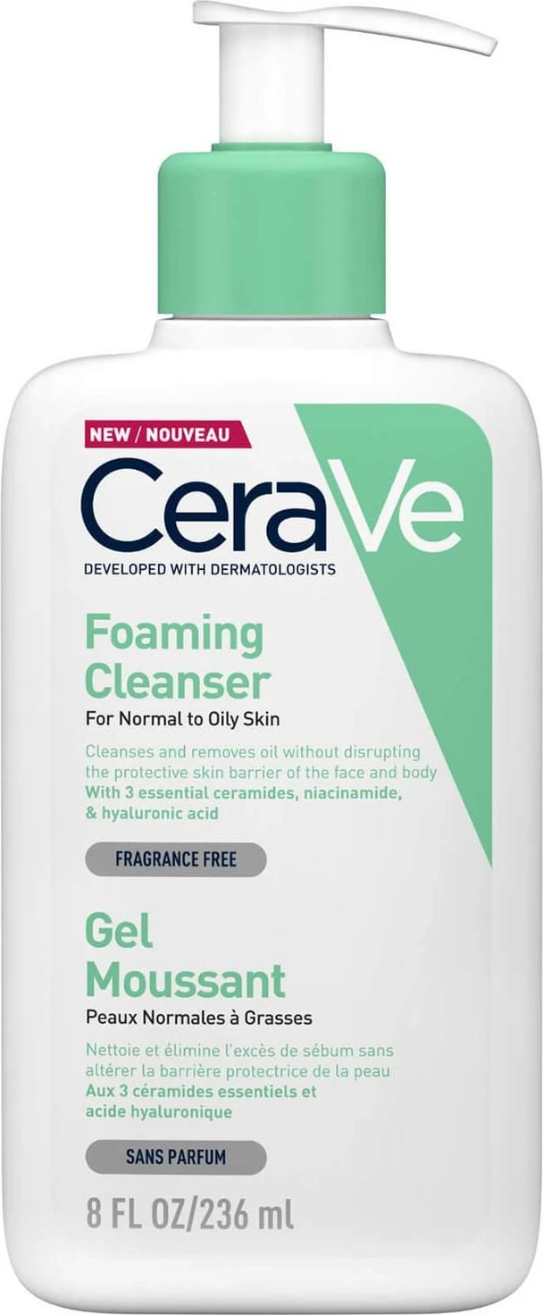 Pastrues për lëkurë të yndyrshme CeraVe, 236 ml
