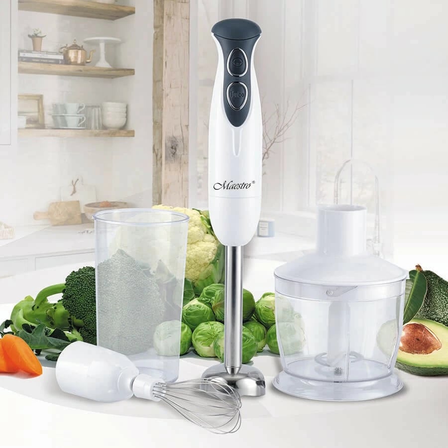 Blender dore Feel-Maestro MR-562, set 3-në-1, 300W, Inox, E bardhë/E zezë Blender dore Feel-Maestro MR-562, set 3-në-1, 300W, Inox, E bardhë/E zezë