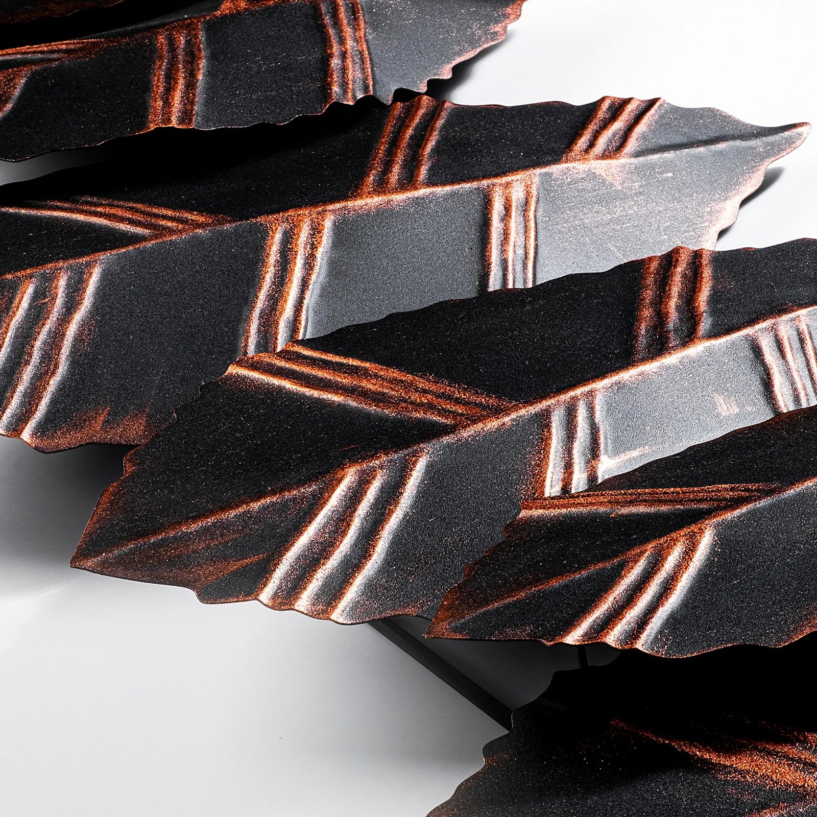 Aksesor dekorativ metalik për mur Wallity, Hornbeam 2, shumëngjyrësh, 52x114cm