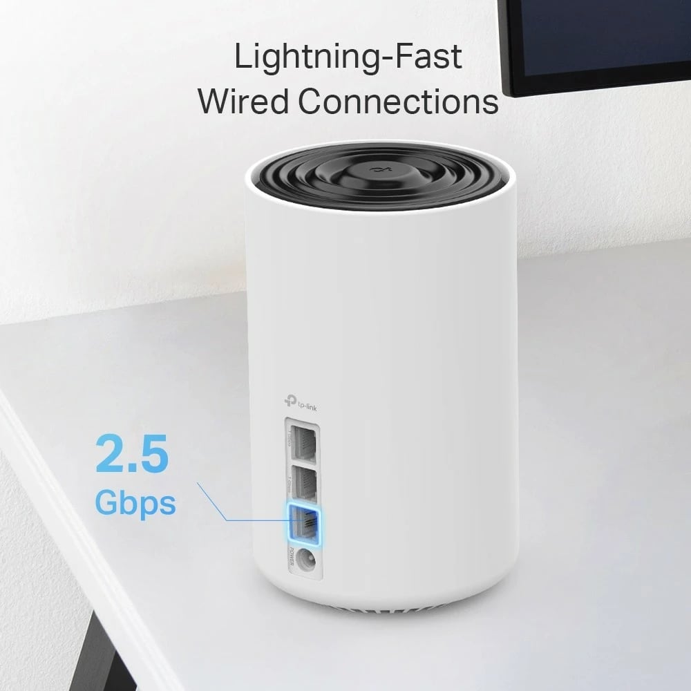 Kasë rrjeti TP-LINK Deco XE75 Pro (3-pack), Wi-Fi 6E AXE5400, e bardhë