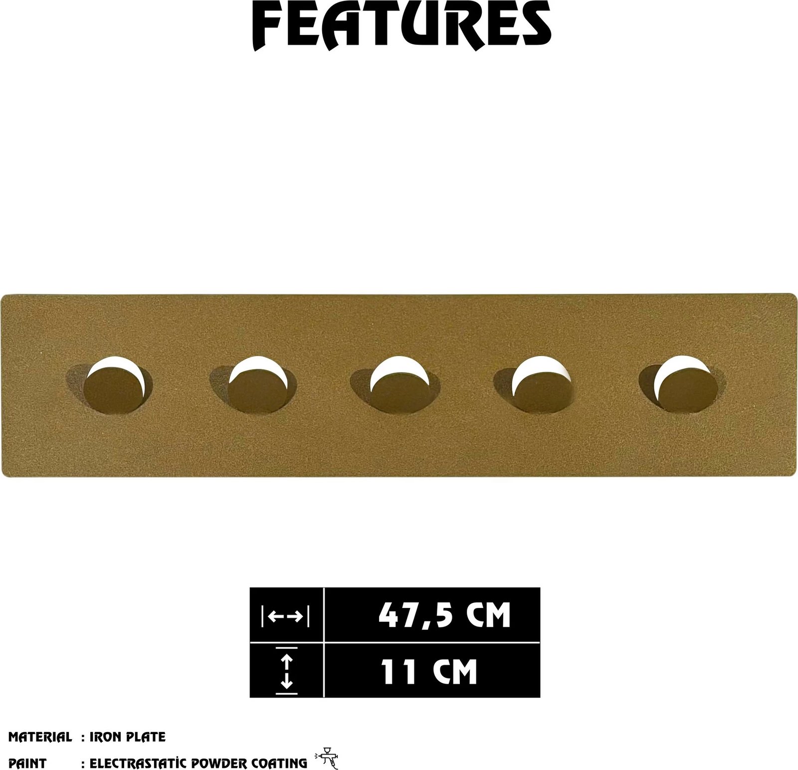 Varëse muri metalike, shumëngjyrëshe, Wallity, Sukufe