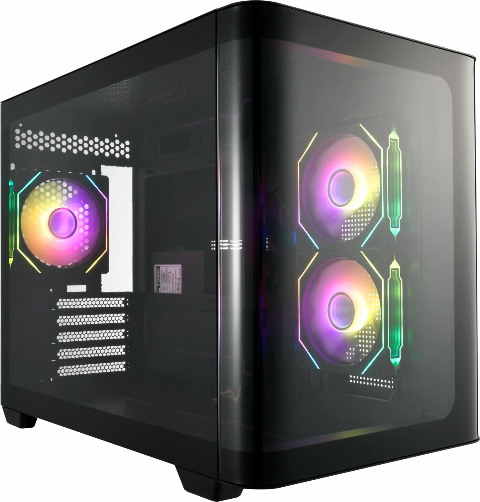Kasë FSP S380-BA ARGB TG, Midi Tower, e zezë