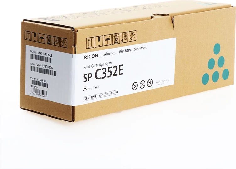 Toner, Ricoh, SP C352E 408216, rendiment 6000 faqe, cyan