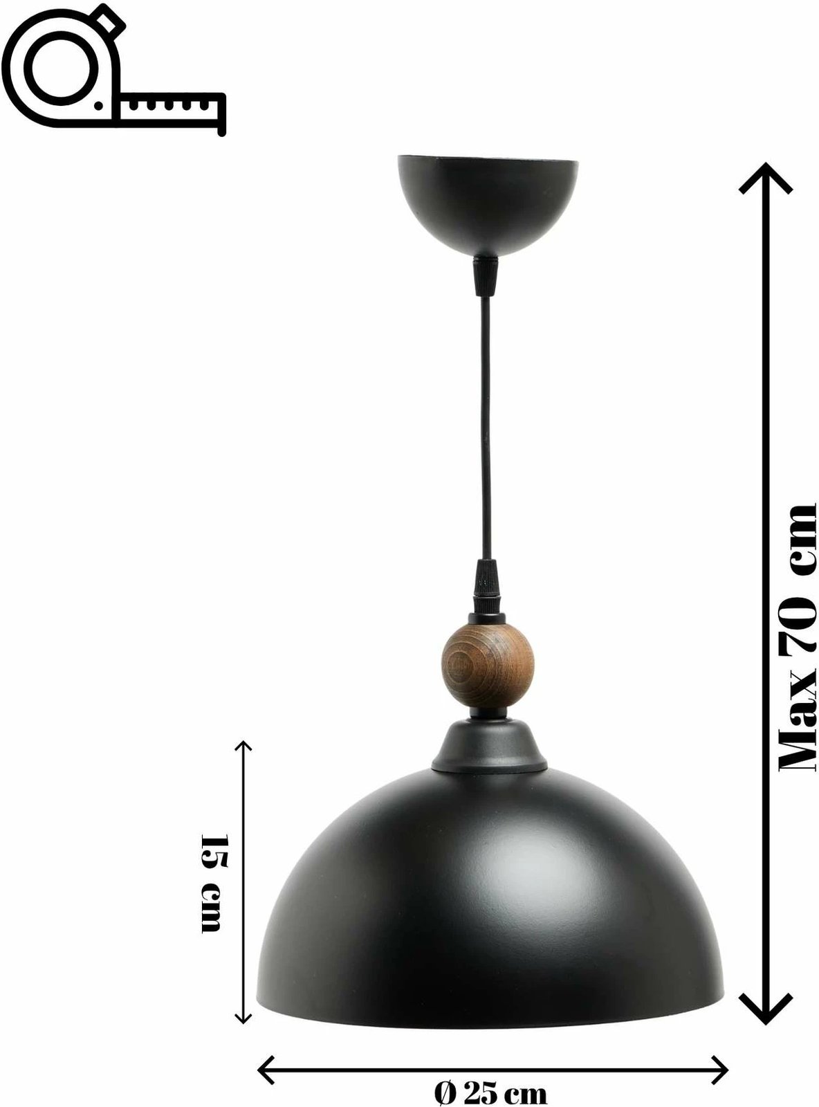 Llambë tavani Opviq, Piedra, e zezë Llambë tavani Opviq, Piedra, e zezë