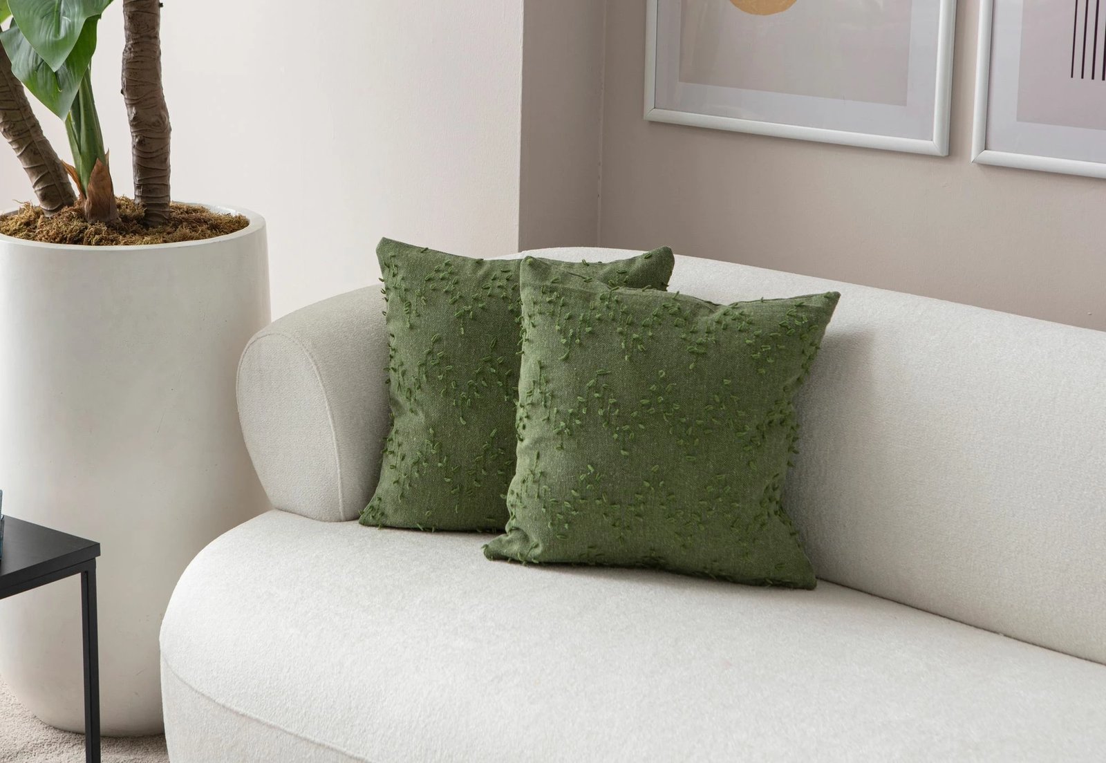 Set mbulesash jastëku (2 copë), Evila Originals, Tuffet, e gjelbër v3