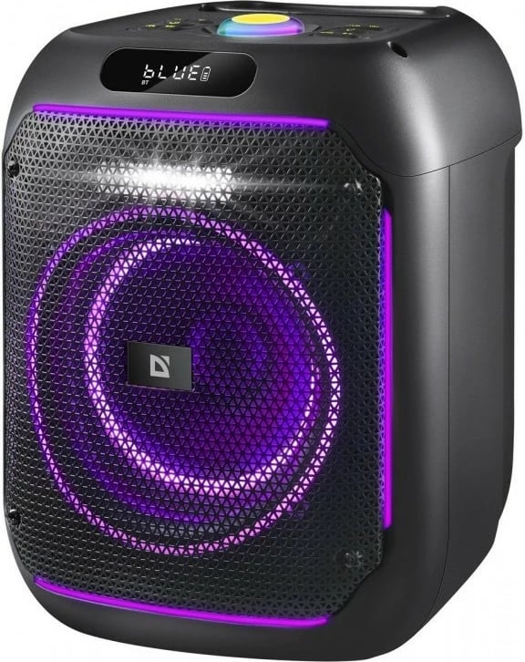 Altoparlant portativ Defender Boomer 65W me Bluetooth, LED, i zi