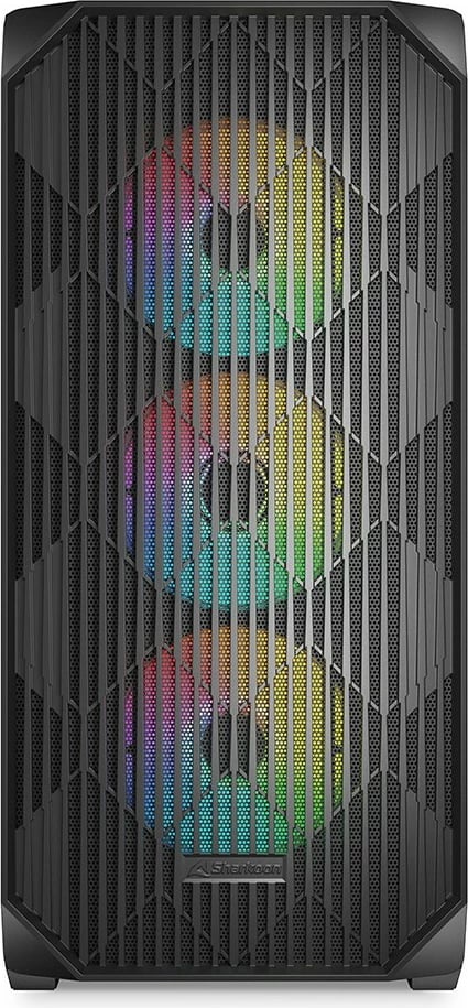 Kasë Sharkoon AK3 RGB ATX 1xGlas, e zezë