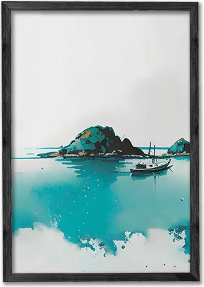 Pikturë dekorative me kornizë, set prej 3 copësh, Wallity, Ersy3Syhcrv50