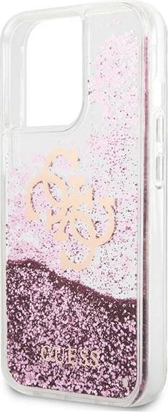 Mbështjellës Guess GUHCP13XLG4GPI për iPhone 13 Pro Max 6.7", hardcase, 4G Big Liquid Glitter, rozë Mbështjellës Guess GUHCP13XLG4GPI për iPhone 13 Pro Max 6.7", hardcase, 4G Big Liquid Glitter, rozë