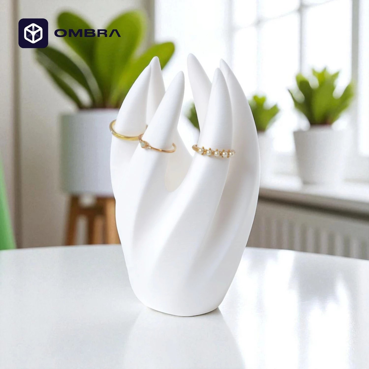 Mbajtëse dekorative aksesore si Unaza, e bardhë