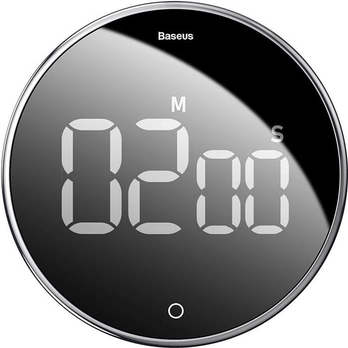 Timer Baseus Heyo rotation countdown, i zi & argjendtë