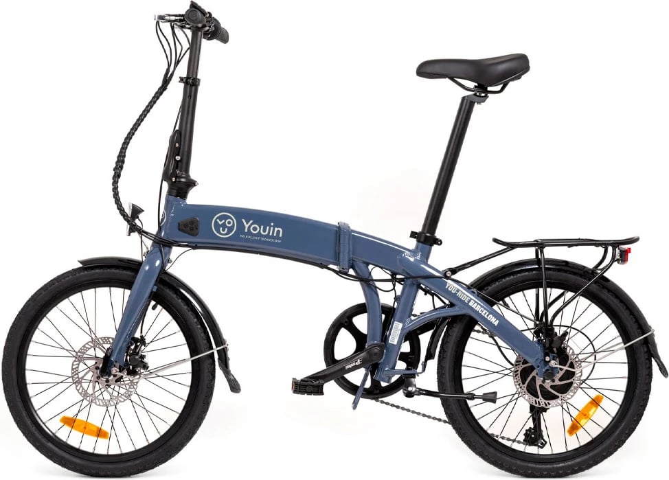 Biçikletë elektrike Youin BK1300 Barcelona, 25km/h, e kaltër/hiri 