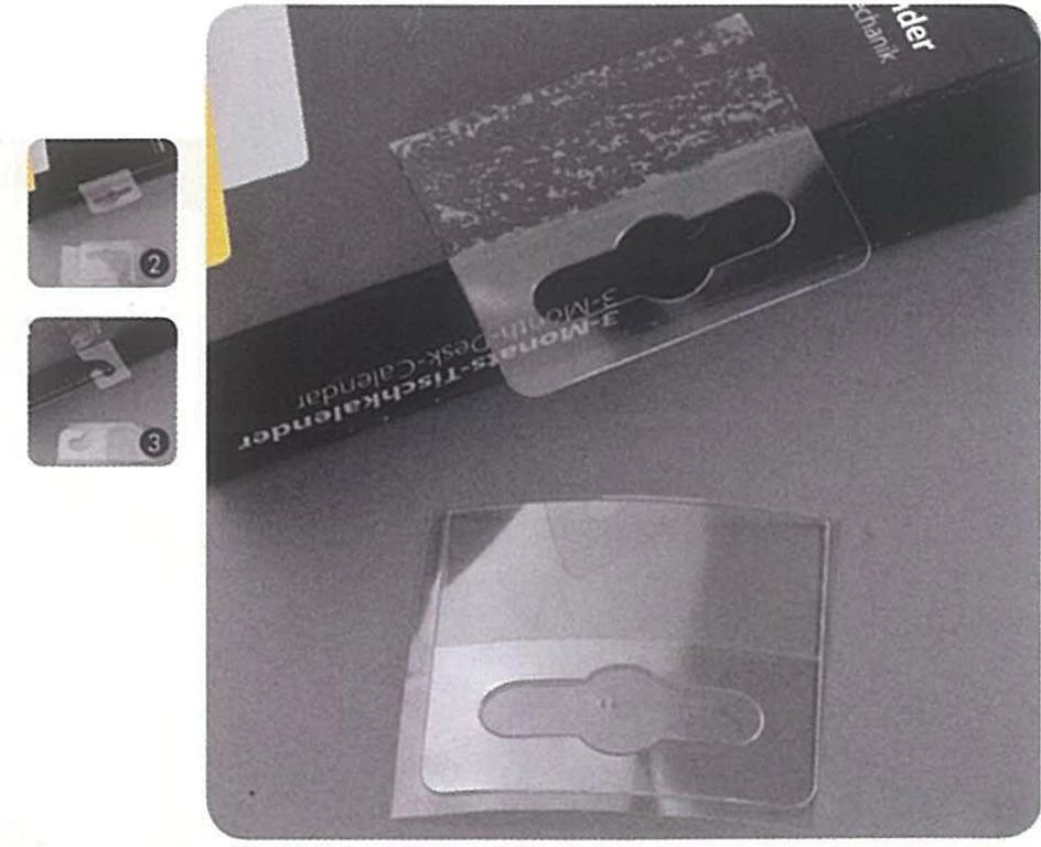 Mbajtës plastik ngjitës NEXT 4.7x5cm (500 copë/rollë)