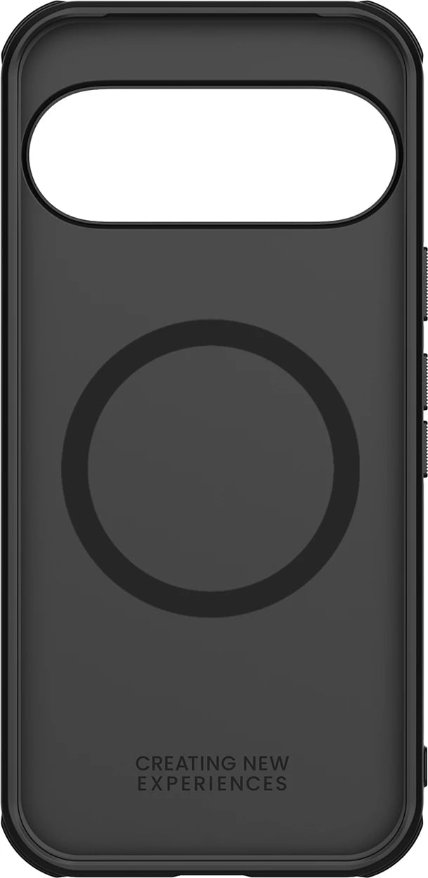 Mbështjellës Nillkin Super Frosted Shield Pro Magnetic për Google Pixel 10/10 Pro, kompatibil me MagSafe, PC+TPU, profil i hollë, i zi