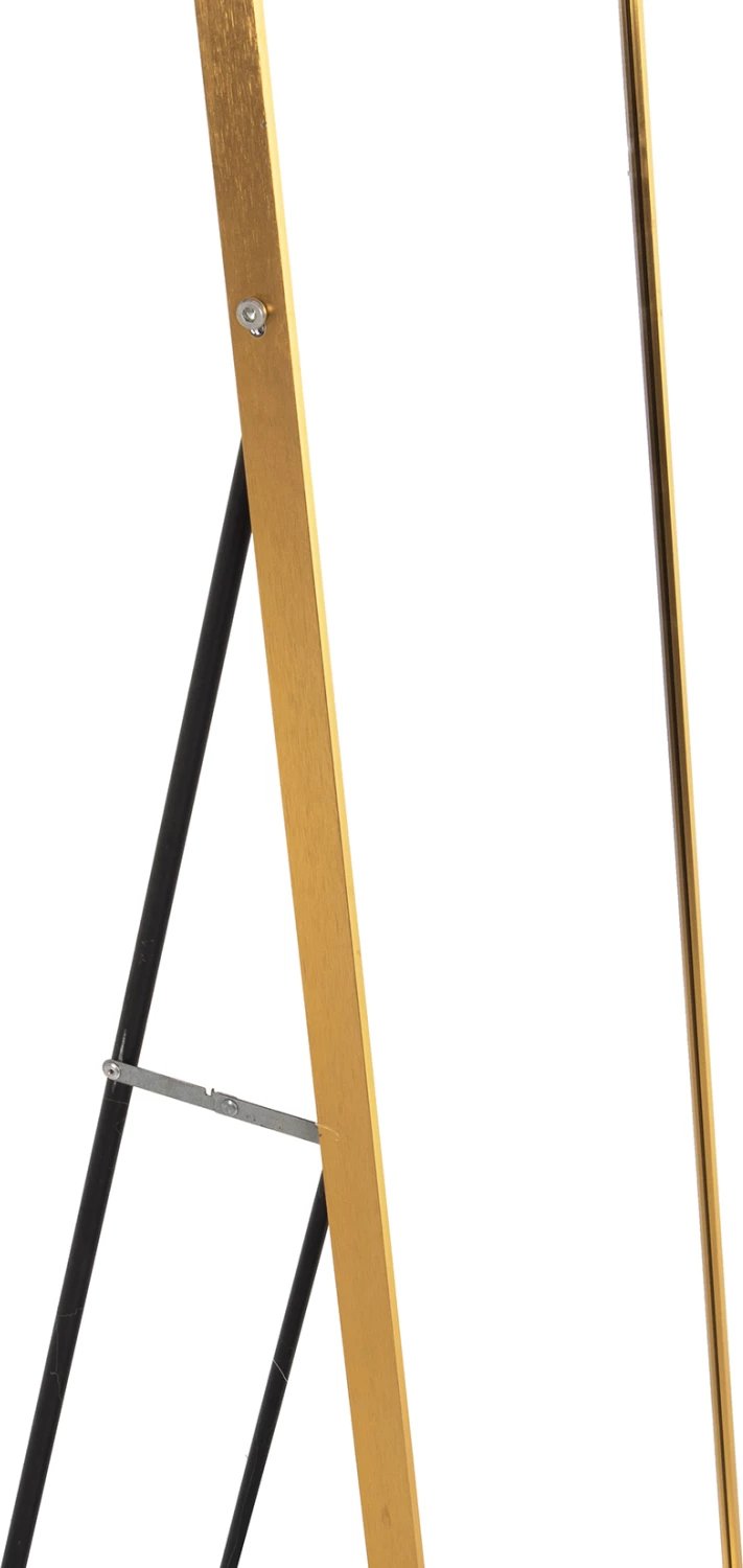 Pasqyrë qëndruese në dysheme, kornizë alumini, ngjyrë ari, BOELY FH9577.30, 40x35x160H cm
