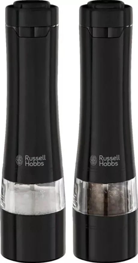 Set mulli për kripë dhe piper Russell Hobbs 28010-56, ngjyrë e zezë