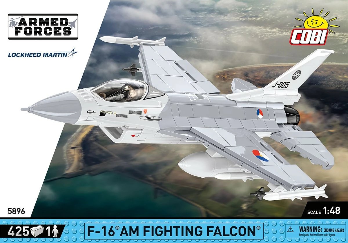 Set ndërtimi Cobi F-16 AM Fighting Falcon, 425 pjesë, gri/bardhë Set ndërtimi Cobi F-16 AM Fighting Falcon, 425 pjesë, gri/bardhë