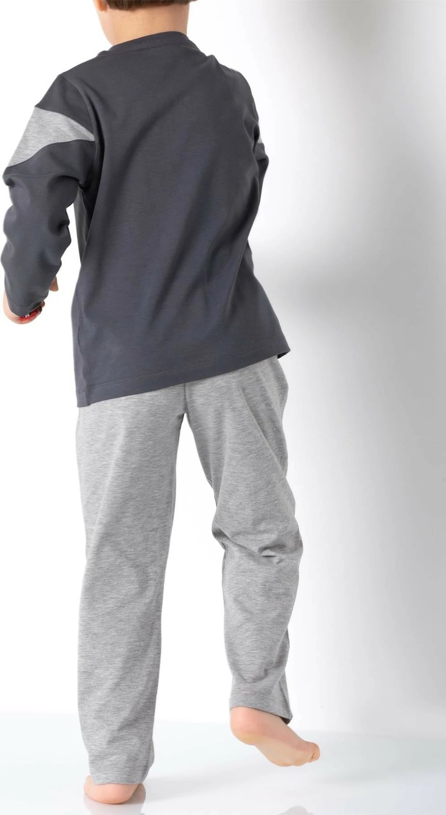 Pizhama për fëmijë Jumeon, 002-000704, ngjyrë gri e errët