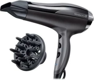 Tharëse flokësh Remington D5220 Pro-Air Turbo me grykë përqendrimi dhe difuzer, e zezë