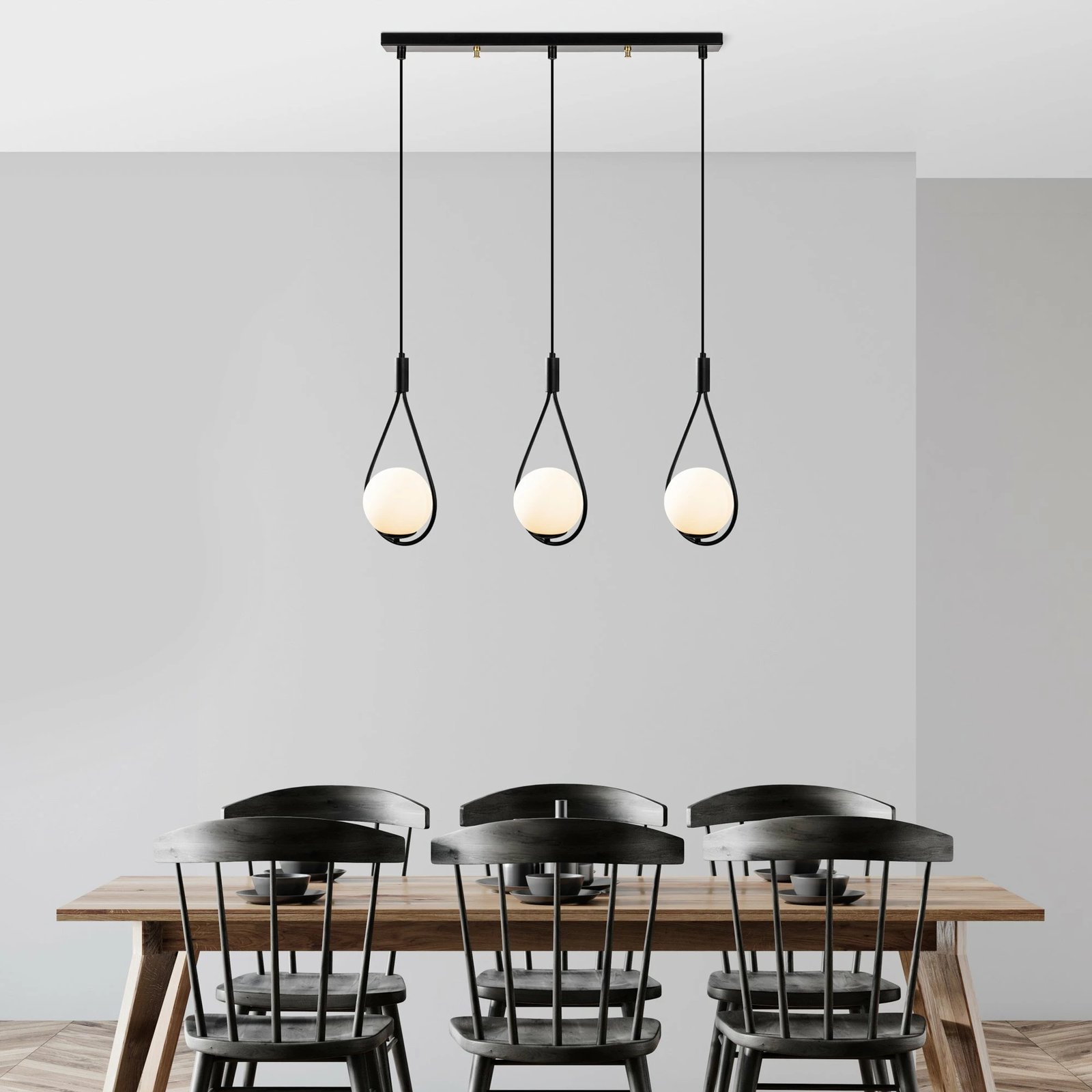 Llambë tavani Opviq, GMN-00009, trup hekuri, ngjyrë e zezë, lartësi e rregullueshme