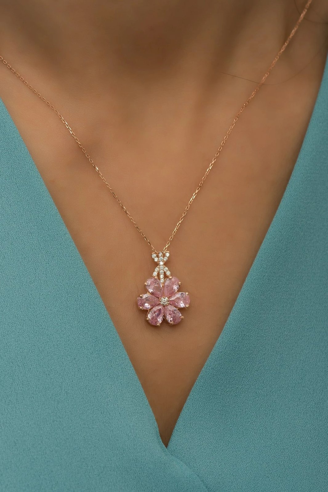 Varëse argjendi ngjyrë rozë e artë, Jumeon, NRZ99714 Varëse argjendi ngjyrë rozë e artë, Jumeon, NRZ99714