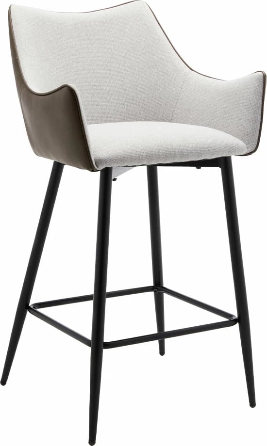 Karrige për bar Malone, bezhë dhe ulli, 38x51x96