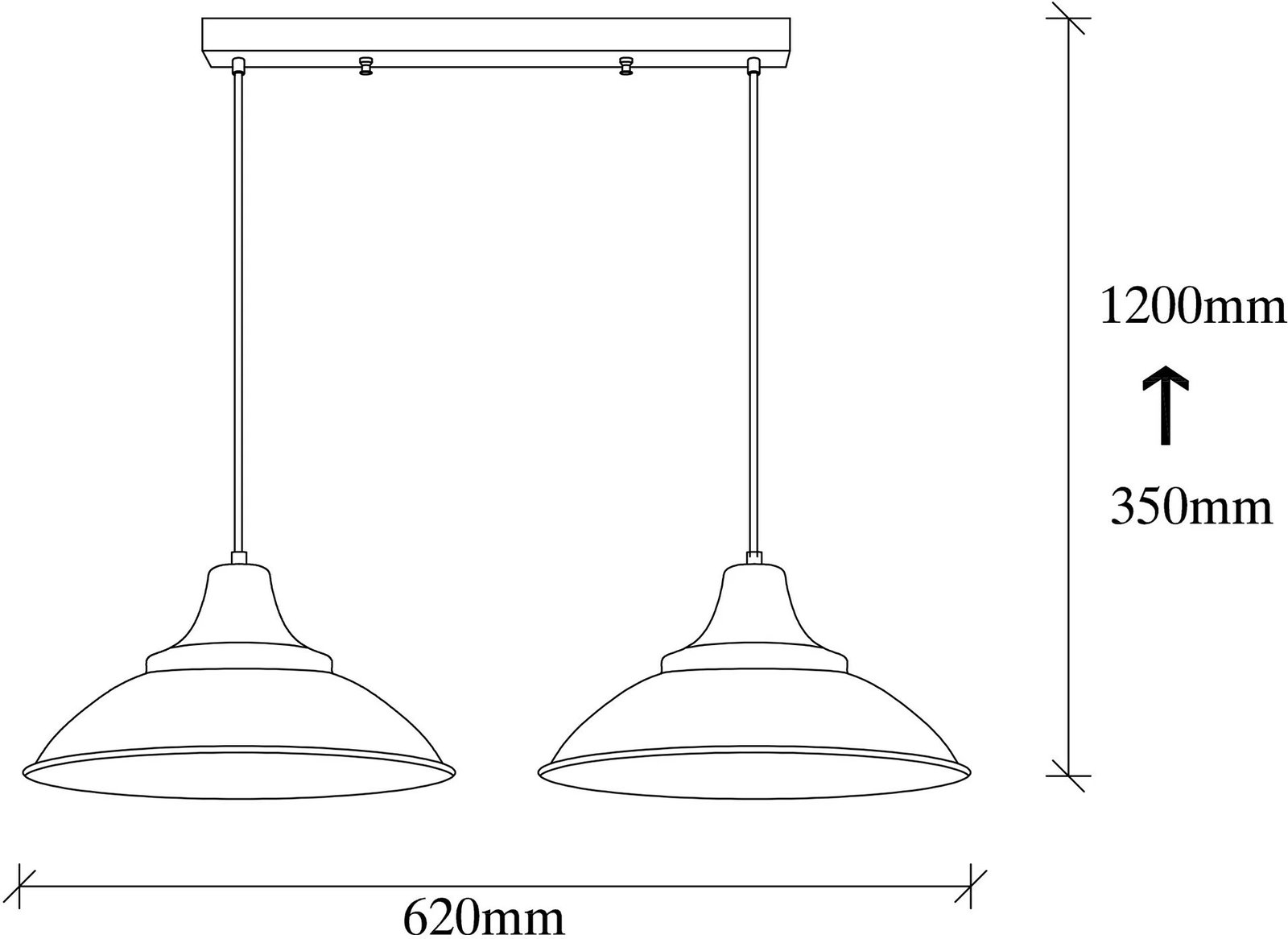 Llambë tavani Opviq, Sağlam - 3733, e zezë dhe ari, lartësi e rregullueshme
