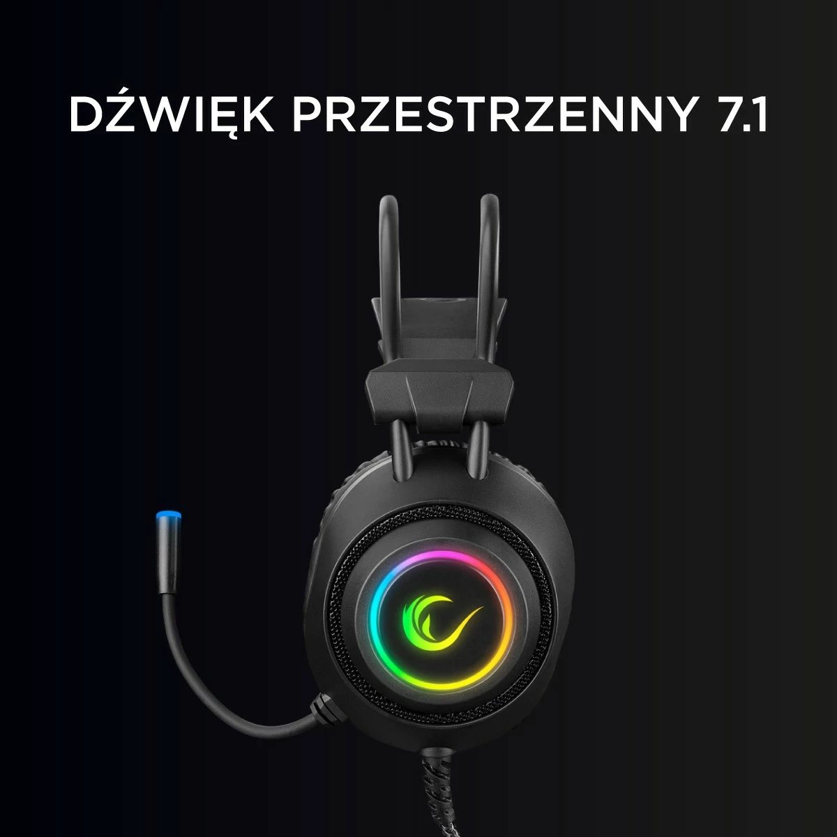 Kufje gaming Rampage RM-K19, me mikrofon, RGB, USB, të zeza-kuqe Kufje gaming Rampage RM-K19, me mikrofon, RGB, USB, të zeza-kuqe